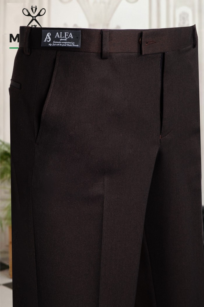 Bonita Kumaş Slim Comfort Pantolon – Kahverengi