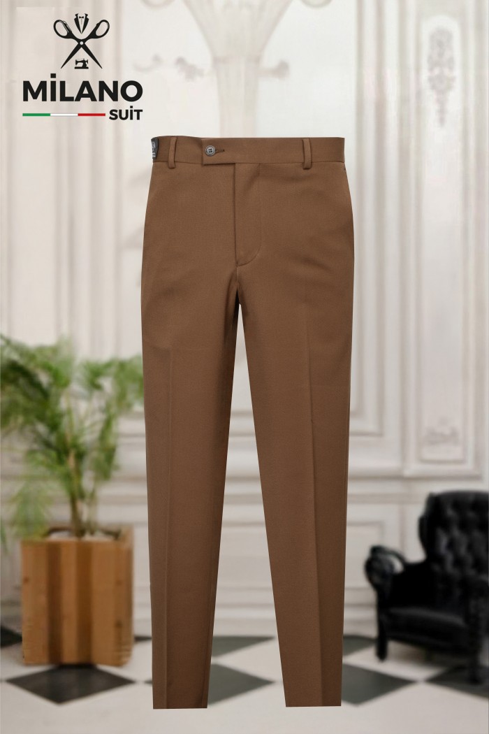 Bonita Kumaş Slim Comfort Pantolon – Açık Kahve