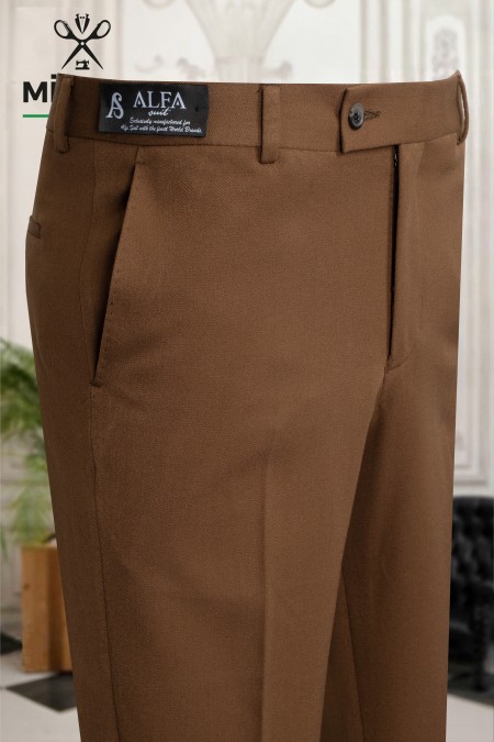 Bonita Kumaş Slim Comfort Pantolon – Açık Kahve