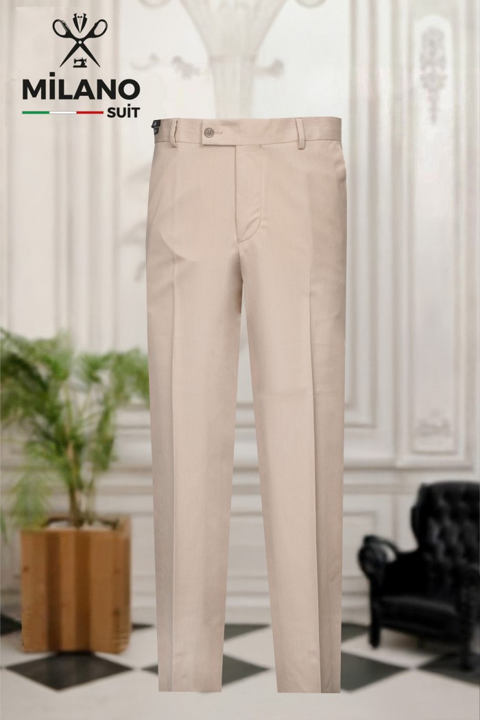 Bonita Kumaş Slim Comfort Pantolon – Krem