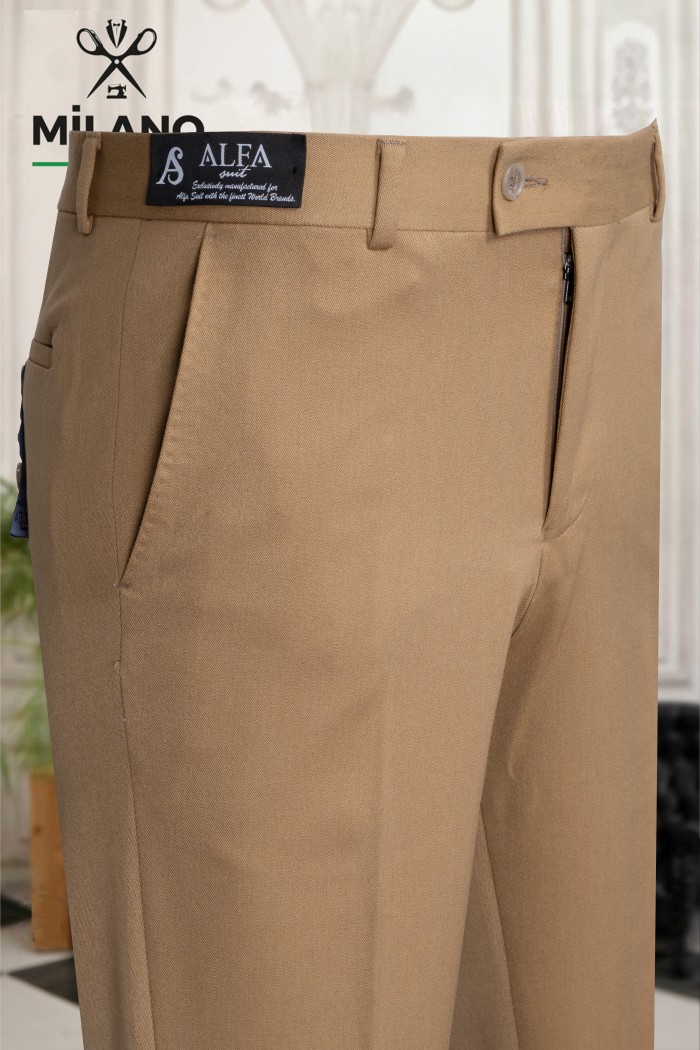 Bonita Kumaş Slim Comfort Pantolon – Camel