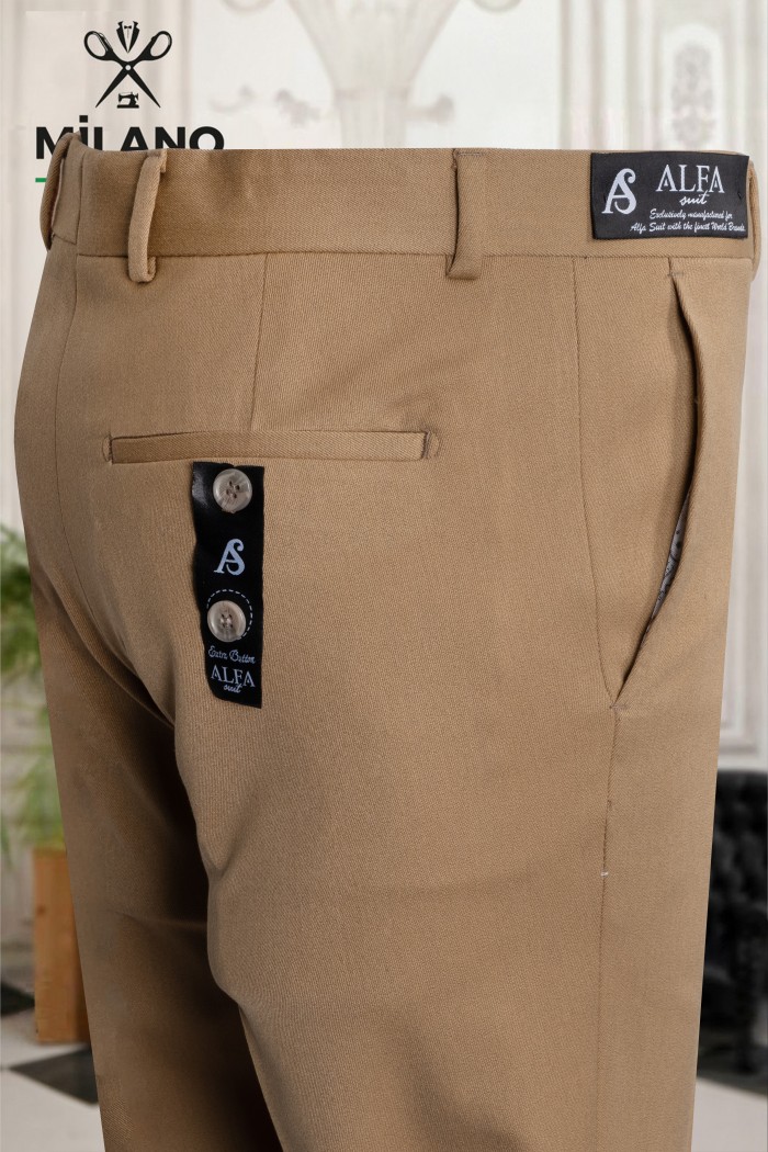 Bonita Kumaş Slim Comfort Pantolon – Camel