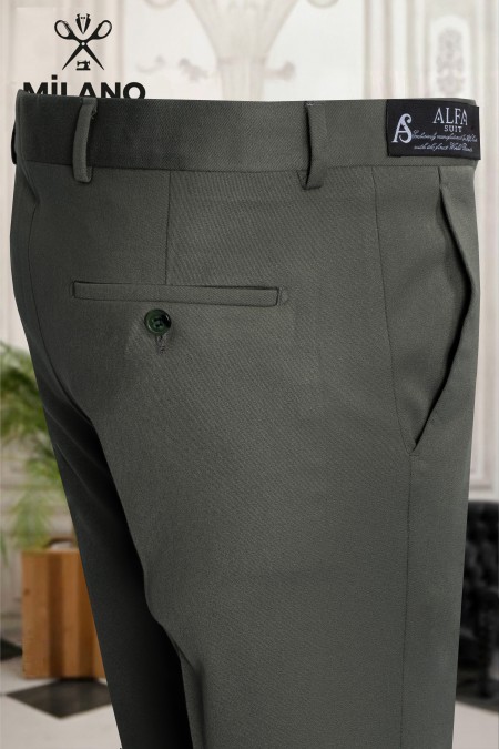 Bonita Kumaş Slim Comfort Pantolon – Yeşil