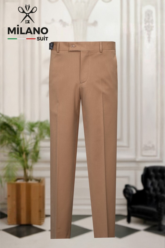 Bonita Kumaş Slim Comfort Pantolon – Taba