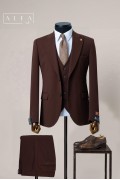 Kahve Slim Fit Yelekli Takım Elbise – Toptan 6’lı Seri (2 Varyant Seçeneği) Kahve Slim Fit Yelekli Takım Elbise – Toptan 6’lı Seri (2 Varyant Seçeneği)