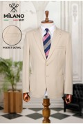Bonita Kumaş Tek Ceket – Bej | 6 Drop Modern Kesim Bonita Kumaş Tek Ceket – Bej | 6 Drop Modern Kesim