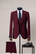 Bordo Slim Fit Yelekli Takım Elbise – Toptan 6’lı Seri (2 Varyant Seçeneği) Bordo Slim Fit Yelekli Takım Elbise – Toptan 6’lı Seri (2 Varyant Seçeneği)
