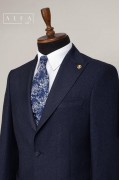 Alfa Suit Slim Fit Koyu Gri Düz Takım Elbise