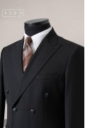 Alfa Suit Slim Fit Koyu Gri Düz Takım Elbise