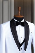 Alfa Suit Slim Fit Açık Gri Düz Takım Elbise