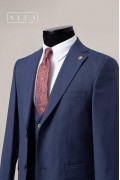 Alfa Suit Slim Fit Koyu Gri Düz Takım Elbise