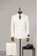 Alfa Suit Slim Fit Açık Gri Düz Takım Elbise