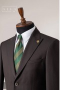 Alfa Suit Slim Fit Koyu Gri Düz Takım Elbise