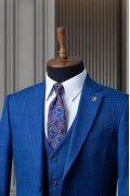 Alfa Suit Slim Fit Koyu Gri Düz Takım Elbise