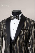 Alfa Suit Slim Fit Koyu Gri Düz Takım Elbise
