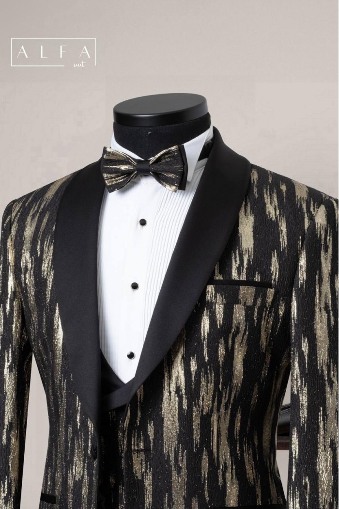 Alfa Suit Slim Fit Koyu Gri Düz Takım Elbise