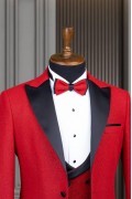 Alfa Suit Slim Fit Kahverengi Düz Takım Elbise