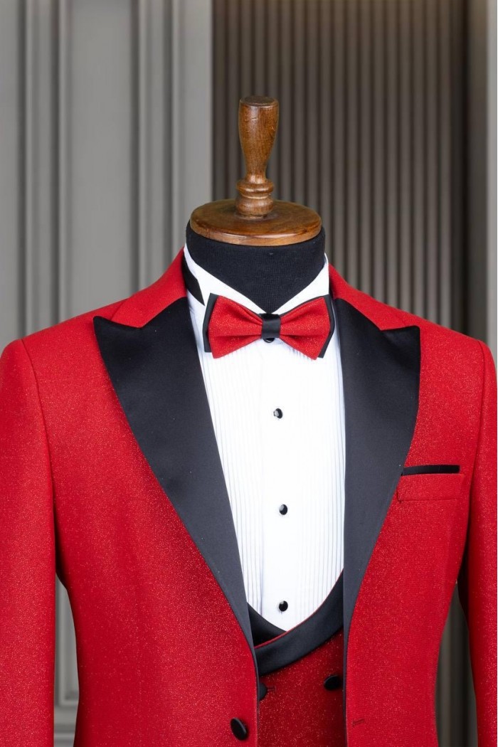 Alfa Suit Slim Fit Kahverengi Düz Takım Elbise