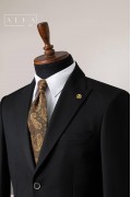 Alfa Suit Slim Fit Koyu Gri Düz Takım Elbise