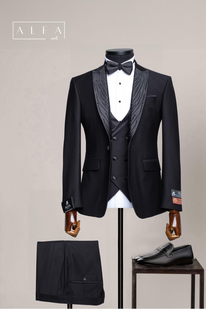 Alfa Suit Slim Fit Açık Gri Düz Takım Elbise Alfa Suit Slim Fit Açık Gri Düz Takım Elbise