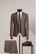 Alfa Suit Slim Fit Açık Gri Düz Takım Elbise Alfa Suit Slim Fit Açık Gri Düz Takım Elbise