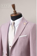 Alfa Suit Slim Fit Açık Gri Düz Takım Elbise Alfa Suit Slim Fit Açık Gri Düz Takım Elbise