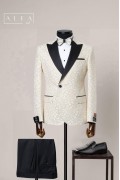 Alfa Suit Slim Fit Açık Gri Düz Takım Elbise Alfa Suit Slim Fit Açık Gri Düz Takım Elbise