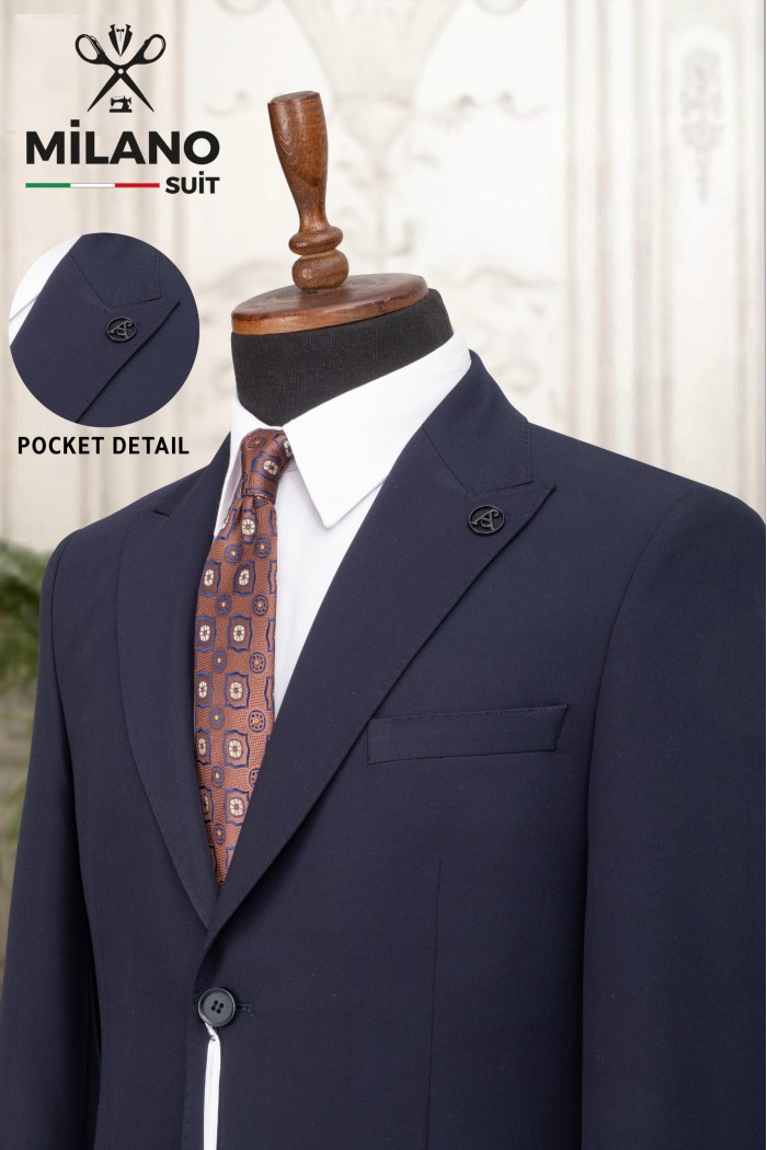 Alfa Suit Slim Fit Koyu Gri Düz Takım Elbise Alfa Suit Slim Fit Koyu Gri Düz Takım Elbise