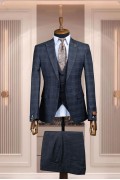 Alfa Suit Slim Fit Açık Gri Düz Takım Elbise Alfa Suit Slim Fit Açık Gri Düz Takım Elbise
