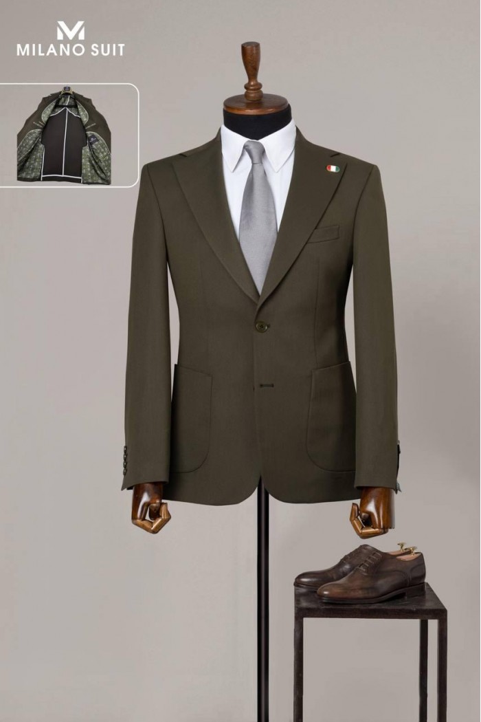 Alfa Suit Slim Fit Açık Gri Düz Takım Elbise Alfa Suit Slim Fit Açık Gri Düz Takım Elbise