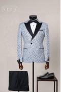 Alfa Suit Slim Fit Açık Gri Düz Takım Elbise Alfa Suit Slim Fit Açık Gri Düz Takım Elbise