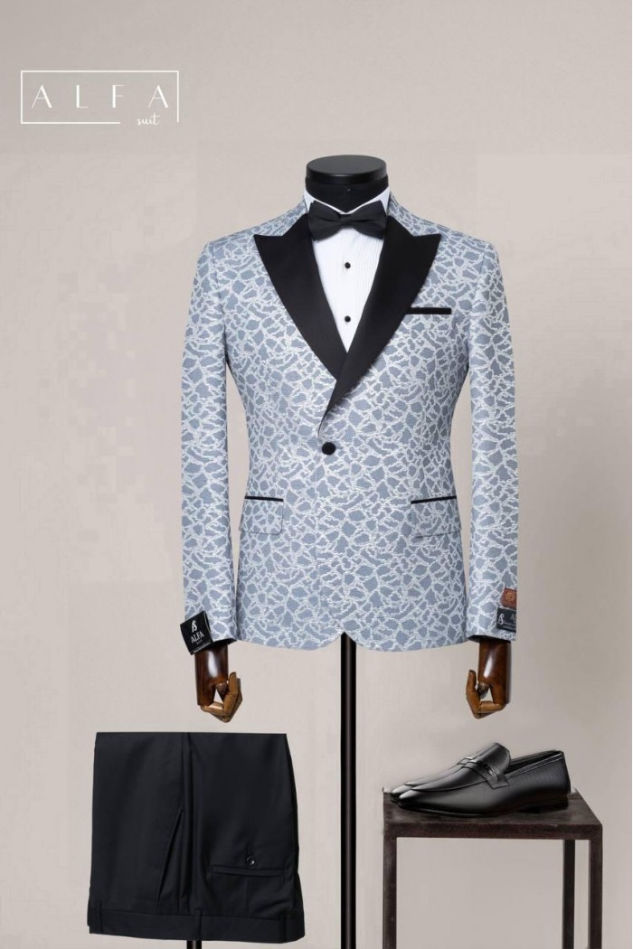 Alfa Suit Slim Fit Açık Gri Düz Takım Elbise Alfa Suit Slim Fit Açık Gri Düz Takım Elbise