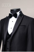 Alfa Suit Slim Fit Koyu Gri Düz Takım Elbise Alfa Suit Slim Fit Koyu Gri Düz Takım Elbise