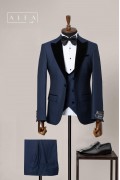 Alfa Suit Slim Fit Açık Gri Düz Takım Elbise Alfa Suit Slim Fit Açık Gri Düz Takım Elbise