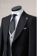 Alfa Suit Slim Fit Koyu Gri Düz Takım Elbise Alfa Suit Slim Fit Koyu Gri Düz Takım Elbise