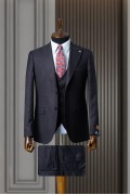 Alfa Suit Slim Fit Koyu Gri Düz Takım Elbise Alfa Suit Slim Fit Koyu Gri Düz Takım Elbise