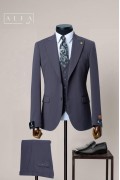 Alfa Suit Slim Fit Açık Gri Düz Takım Elbise Alfa Suit Slim Fit Açık Gri Düz Takım Elbise