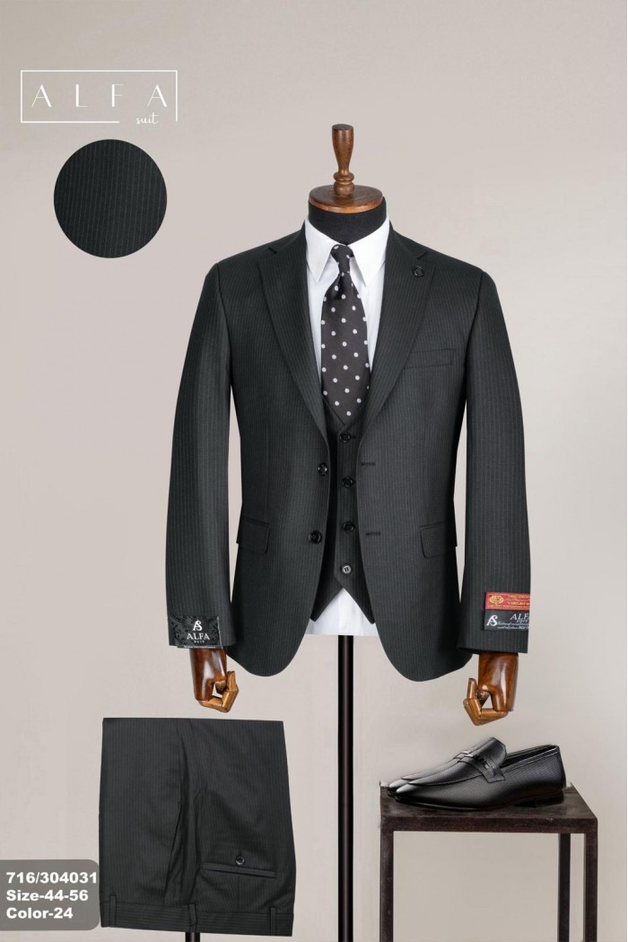 Alfa Suit Slim Fit Açık Gri Düz Takım Elbise Alfa Suit Slim Fit Açık Gri Düz Takım Elbise