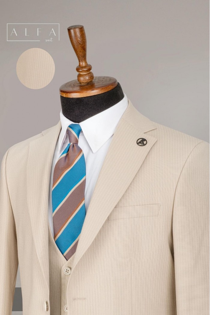 Alfa Suit Slim Fit Açık Gri Düz Takım Elbise Alfa Suit Slim Fit Açık Gri Düz Takım Elbise