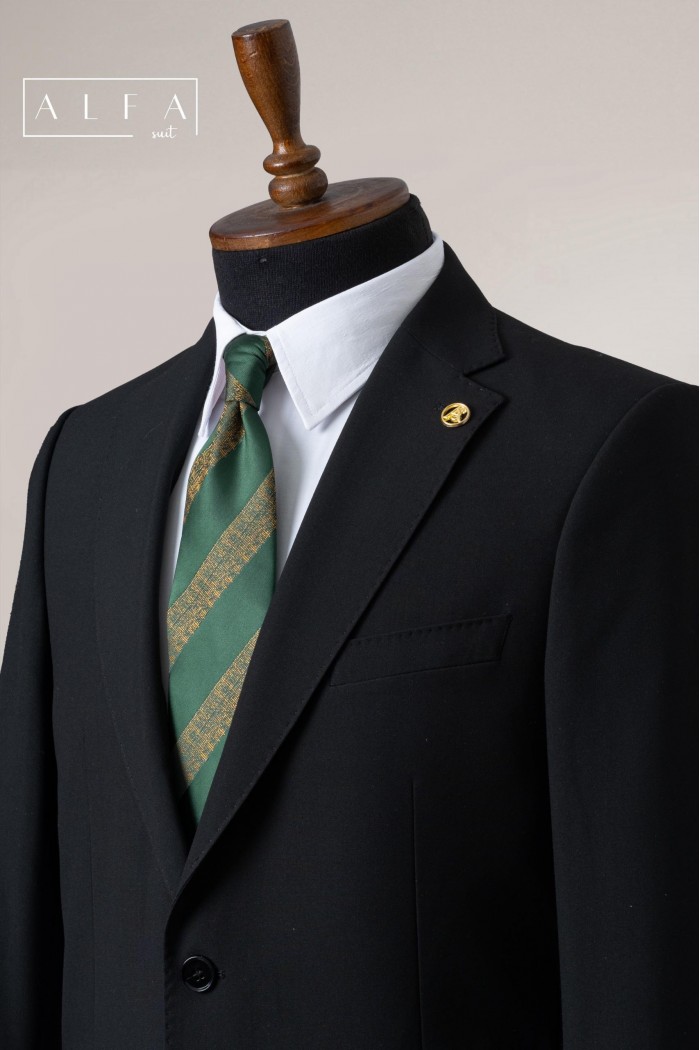 Alfa Suit Slim Fit Koyu Gri Düz Takım Elbise Alfa Suit Slim Fit Koyu Gri Düz Takım Elbise