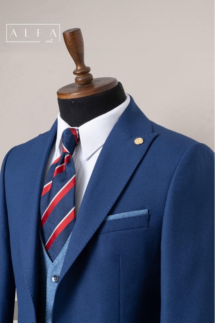 Alfa Suit Slim Fit Koyu Gri Düz Takım Elbise Alfa Suit Slim Fit Koyu Gri Düz Takım Elbise