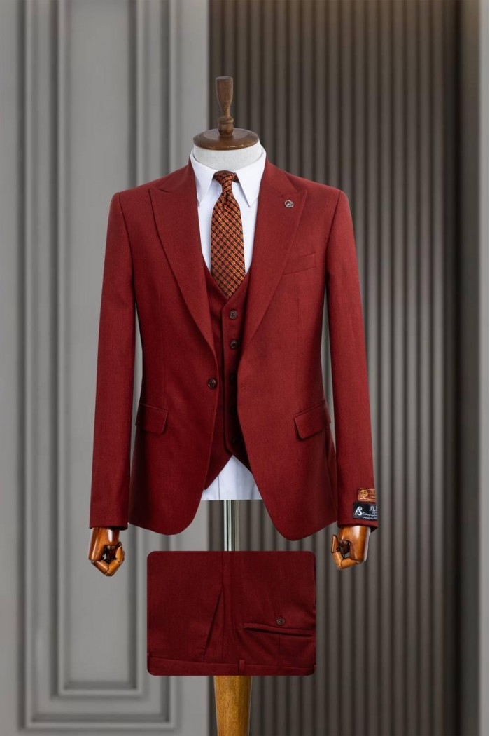 Alfa Suit Slim Fit Koyu Gri Düz Takım Elbise Alfa Suit Slim Fit Koyu Gri Düz Takım Elbise