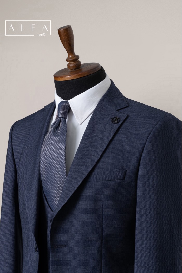 Alfa Suit Slim Fit Koyu Gri Düz Takım Elbise Alfa Suit Slim Fit Koyu Gri Düz Takım Elbise