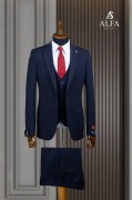 Alfa Suit Slim Fit Koyu Gri Düz Takım Elbise Alfa Suit Slim Fit Koyu Gri Düz Takım Elbise