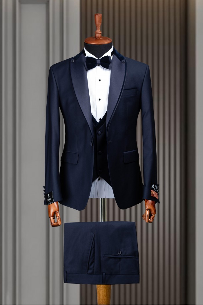Alfa Suit Slim Fit Koyu Gri Düz Takım Elbise Alfa Suit Slim Fit Koyu Gri Düz Takım Elbise