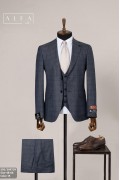 Alfa Suit Slim Fit Açık Gri Düz Takım Elbise Alfa Suit Slim Fit Açık Gri Düz Takım Elbise