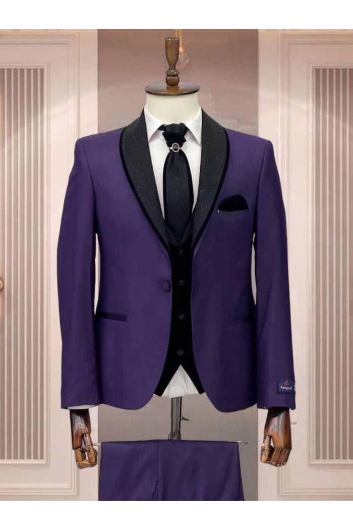 Alfa Suit Slim Fit Açık Gri Düz Takım Elbise Alfa Suit Slim Fit Açık Gri Düz Takım Elbise
