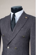 Alfa Suit Slim Fit Koyu Gri Düz Takım Elbise Alfa Suit Slim Fit Koyu Gri Düz Takım Elbise