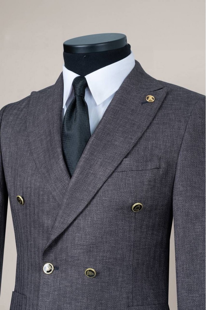Alfa Suit Slim Fit Koyu Gri Düz Takım Elbise Alfa Suit Slim Fit Koyu Gri Düz Takım Elbise