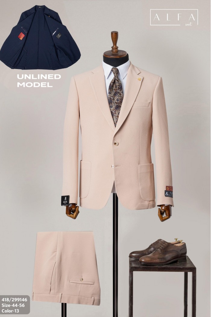 Alfa Suit Slim Fit Açık Gri Düz Takım Elbise Alfa Suit Slim Fit Açık Gri Düz Takım Elbise